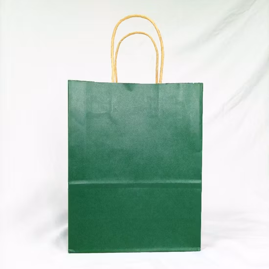 2021 Newly Designed Christmas Brown Kraft Paper Gift Bags for Party/Tea/Shoes/Clothes/Cake